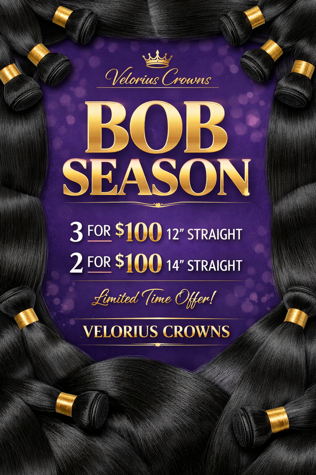 Bob Season Bundle Deals 2 for $100 or 3 for $100 STRAIGHT ONLY